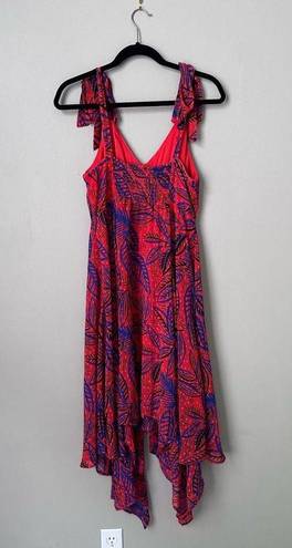 Alexis  Midi Dress Small Womens Red Flowy Tank Vacation Tropical Cocktail