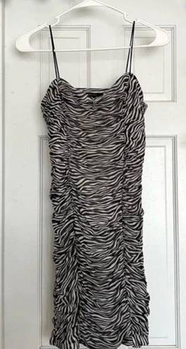 Forever 21 Zebra/tiger Print Mini Dress