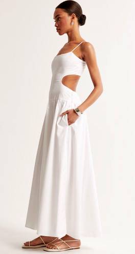 Abercrombie & Fitch Drop-Waist Cutout Maxi Dress