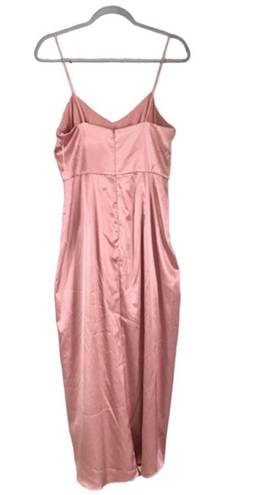 After Six Women's Size 6 Desert Rose Faux Wrap Midi Dress Draped Tulip Skirt. New with tags.