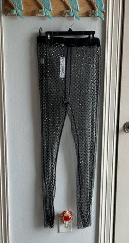 Steve Madden Mesh Rhinestone Pants