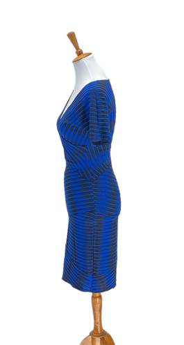 Tracy Reese Plenty By  Womens Slimming Bodycon Dress Blue Size S Minimalist Party
