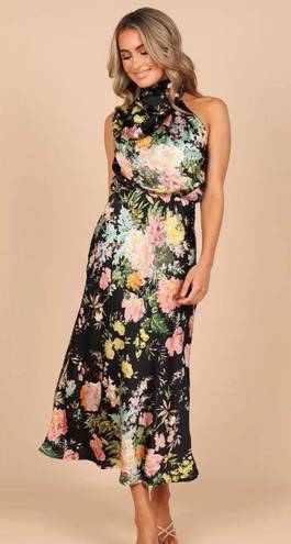 Petal and Pup Wedding Guest Dress Black Floral