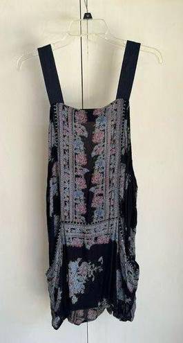 Free People  Paradise Song Floral Tunic Dress Sleeveless Size M