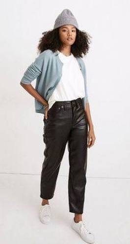 Madewell Faux Leather Jeans