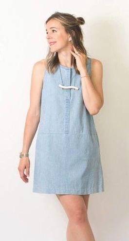 Everlane  Chambray Sleeveless Pocket Dress Size S