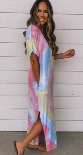 Kimberly ✨✨ tie dye maxi dress​​​​