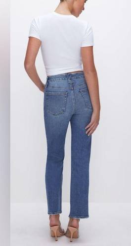 Good American NWT  Good Legs Straight Jeans Blue Indigo478 Color High Rise Size 6