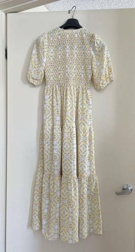 TCEC Smocked Top Print Maxi Dress