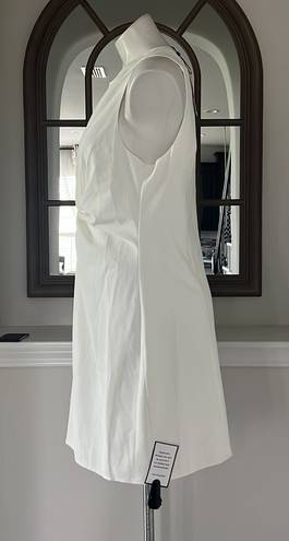 Cinq à Sept Andrea Gathered Sleeveless Mini Dress Ivory, Size 14 New w/Tag $345