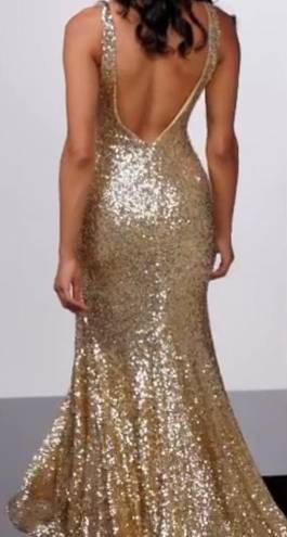 Jovani Gold Dress