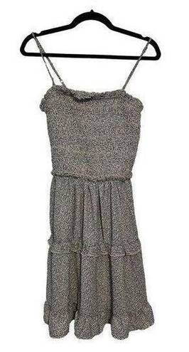 Jessica Simpson  black and beige smocked sleeveless dress NEW M