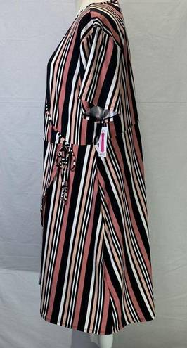 Bobbie & Brooks Bobbie Brooks Plus Size Striped Wrap Dress Size 2X NWT