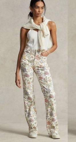 Polo  Ralph Lauren Floral-Print Jenn Flare Jean 29 NWT