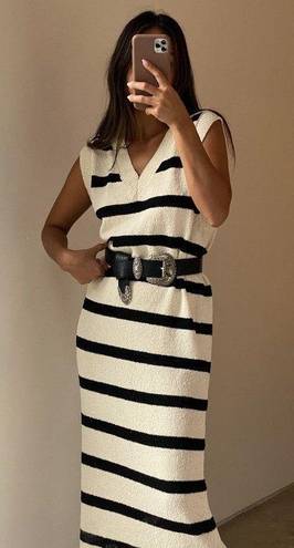 Et Clet As if Striped Knit Dress 