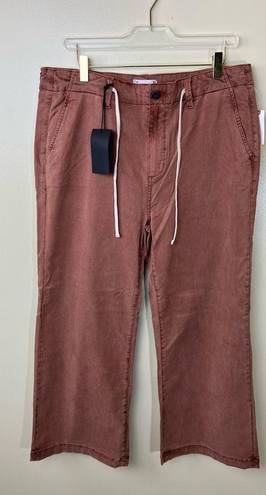 Anthropologie Paige Carly High-Rise Cropped Wide-Leg Jeans 32 NWT 