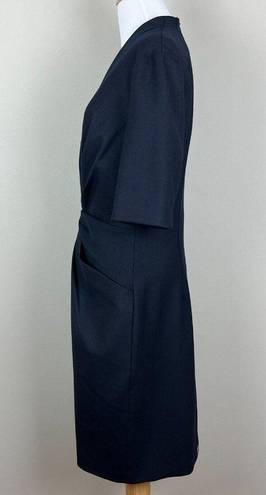 MM.LaFleur  Dress‎ Women 10 Navy Tilda Knee Length Pleated Sheath Pencil Business