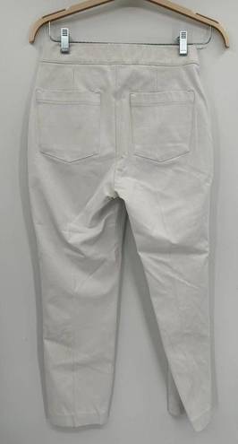 Spanx  On-the-Go Ankle Slim Straight White Ultimate Opacity Pants Size M