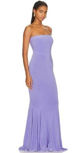 Norma Kamali NWT  Strapless Fishtail Gown in Lilac