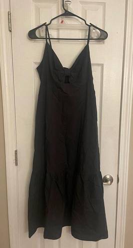 Rails  Maeve Poplin Black Sundress, Peep a Boo front, size Medium, B97, NWT, $87