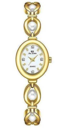 Gold And Pearl Vintage Style Watch