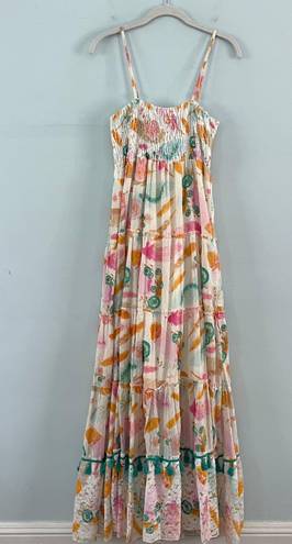 Anthropologie Tiered Cotton Maxi Dress