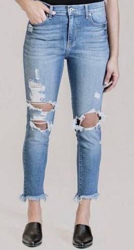 Pistola Monroe High Waist Cigarette Straight Ankle Distressed Stretch Jeans 29