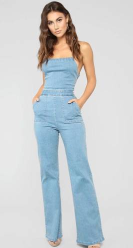 FashioNova Denim Jump Suit