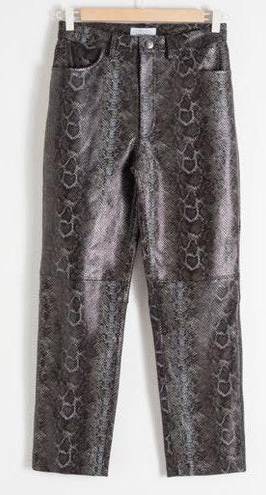 & Other Stories Snake Skin Pants