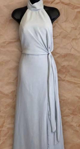 BHLDN Jenny Yoo Blue Mock Neck Dress Prom Dress Evening Gown Black Tie Formal Pageant