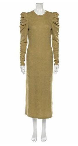 Walter Baker  Women long sleeve Dark Yellow Midi Sweater Dress Sz. Med NWT