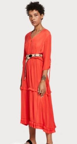 Scotch & Soda NWT  Long Sleeve Midi Dress