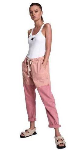 One Teaspoon  Shabbies Drawstring Boyfriend Jeans in Envious Pink