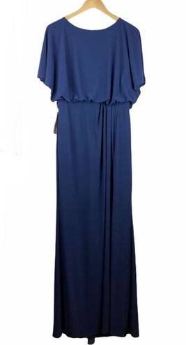 BHLDN NEW  Lena Navy Draped Slit Dress Size 0