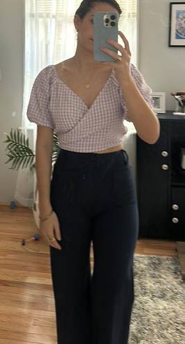 Sim & Sam Gingham Crop Top