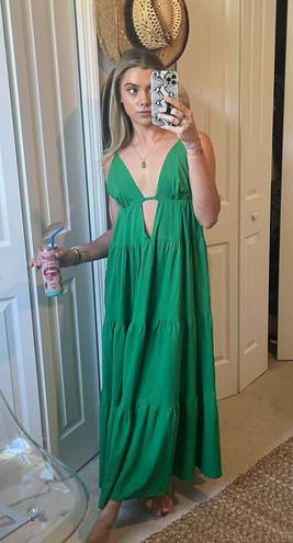 Petal and Pup SNDY Green Cut Out Maxi Dress