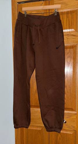 Nike Oversized Fit Sweat Pants: Brown Size M