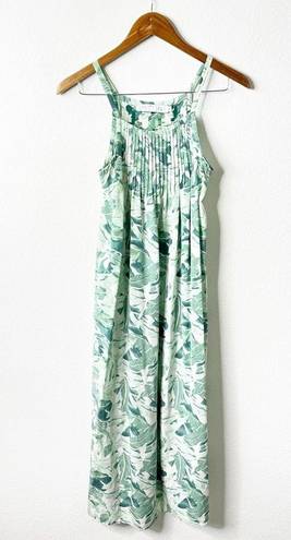 Christy Dawn  RARE Banana Leaf Tropical Palm Leaves Printed Sleeveelss Dress S