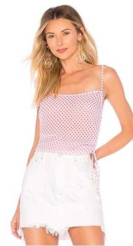 Lovers + Friends  Dorris Ruched Dot Tank