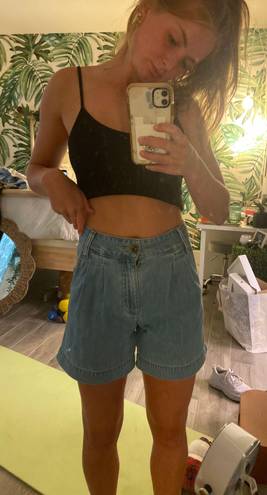 Lee Denim High Waisted Mom Shorts