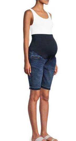 Bermuda Maternity  Medium Wash Jean Shorts
