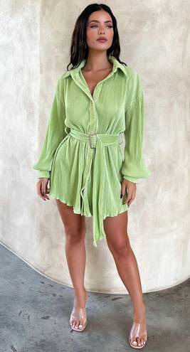 ThatsSoFetch Green Button Down Dress