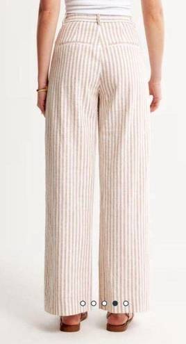 Abercrombie & Fitch Linen Blend Stripe Trouser Pants