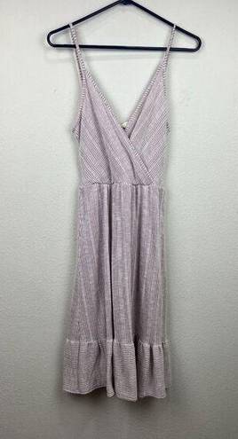 Caution to the Wind  Y2k MIDI womens dress ribbed sz Medium Sleeveless Peasant