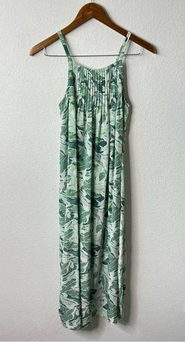 Christy Dawn  RARE Banana Leaf Tropical Palm Leaves Printed Sleeveelss Dress S