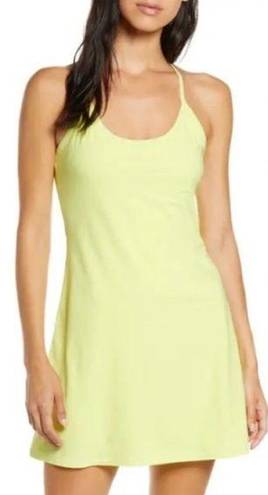 Outdoor Voices  Neon Yellow/Green Athleisure Dress w/Built-In Shorts sz S