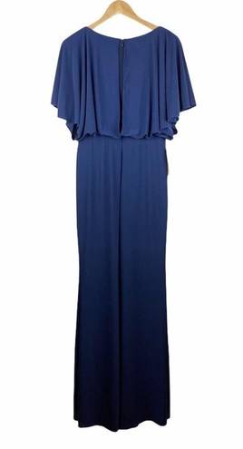 BHLDN NEW  Lena Navy Draped Slit Dress Size 0