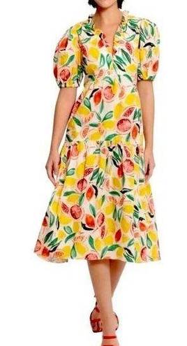 Donna Morgan  Fruit Print Short Sleeve Dress Size 12 NWT