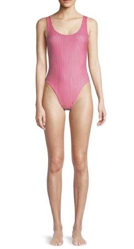 Wildfox New.  red stripe swimsuit. Small. Retail $178