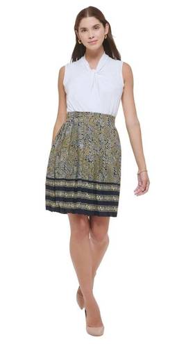 Tommy Hilfiger  Paisley Knee Pleated Skirt, Size 12, New with Tag